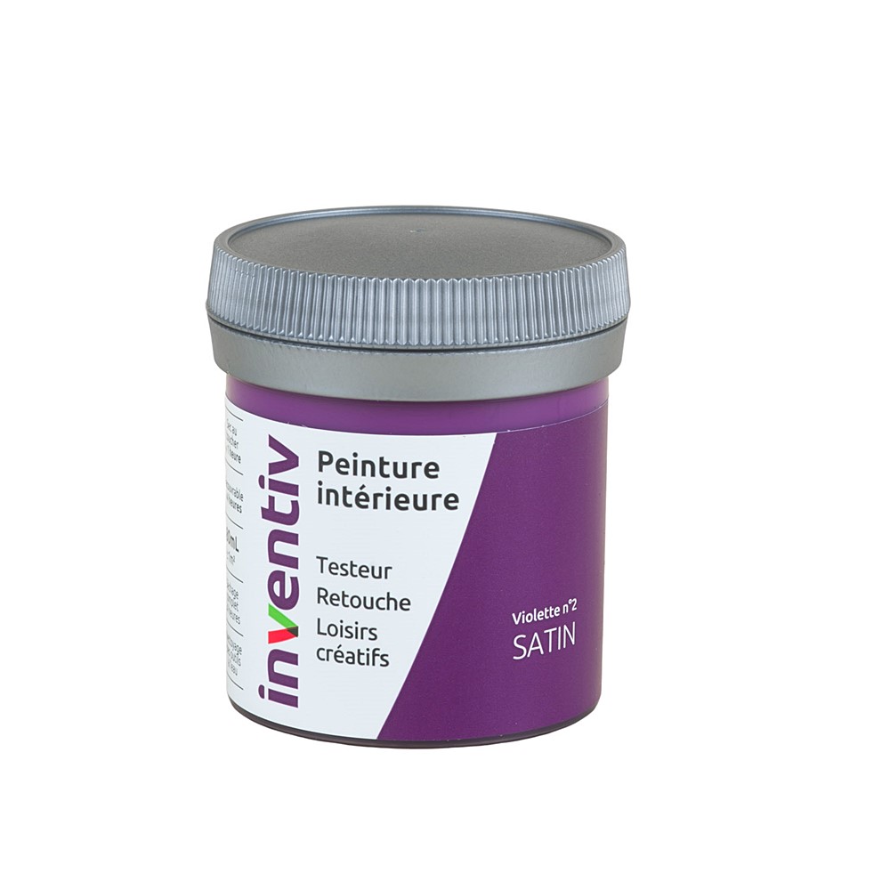 Testeur Peinture intérieure satin 0,08L violette 2 - INVENTIV