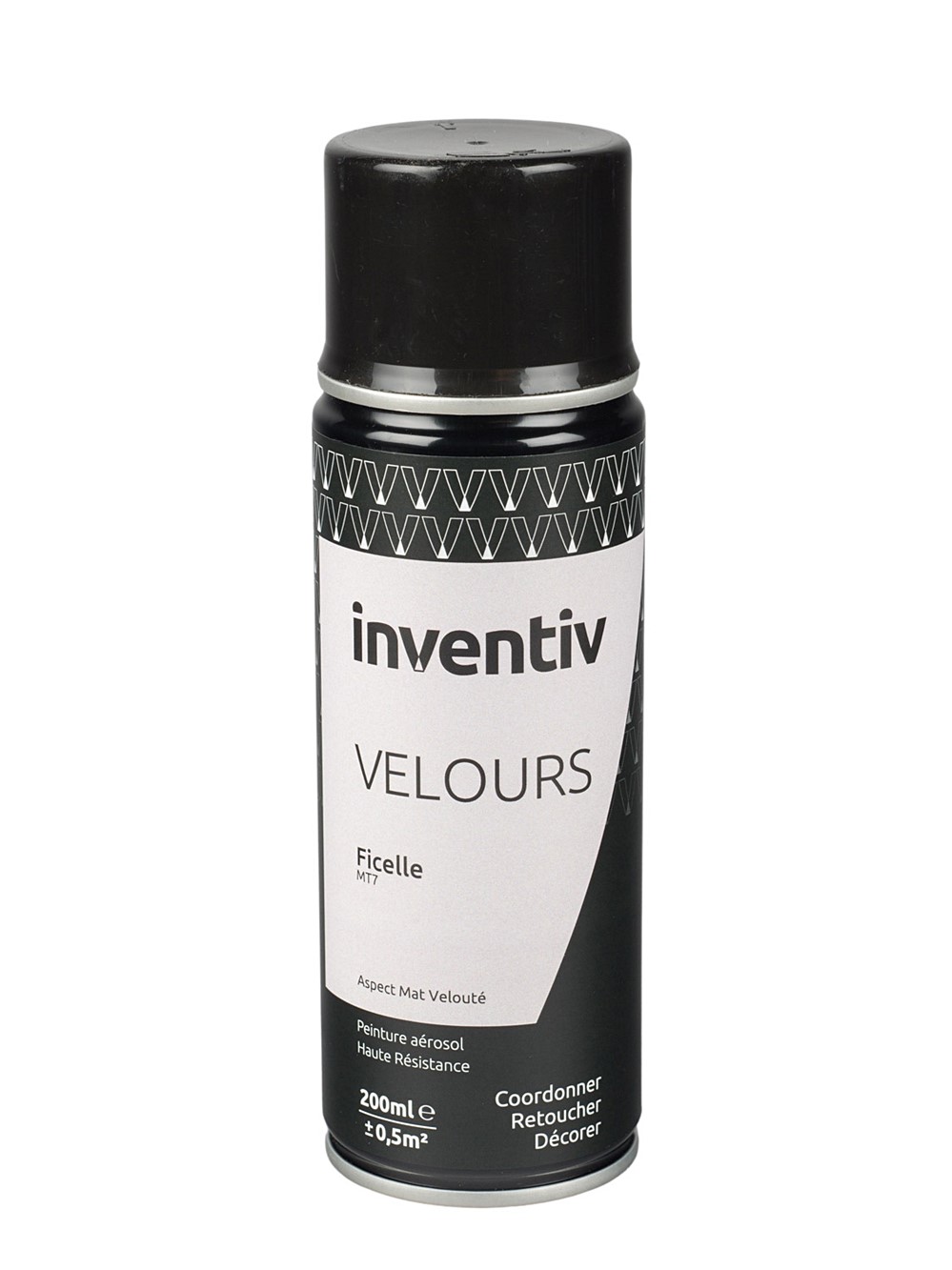 Peinture aérosol Velours 200ml Ficelle MT7 - INVENTIV