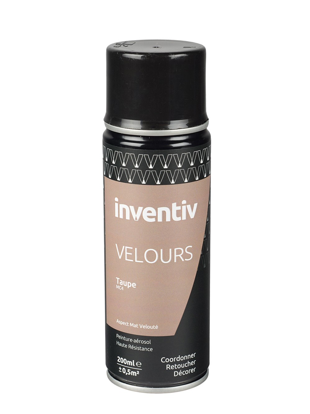 Peinture aérosol Velours 200ml Taupe MC4 - INVENTIV