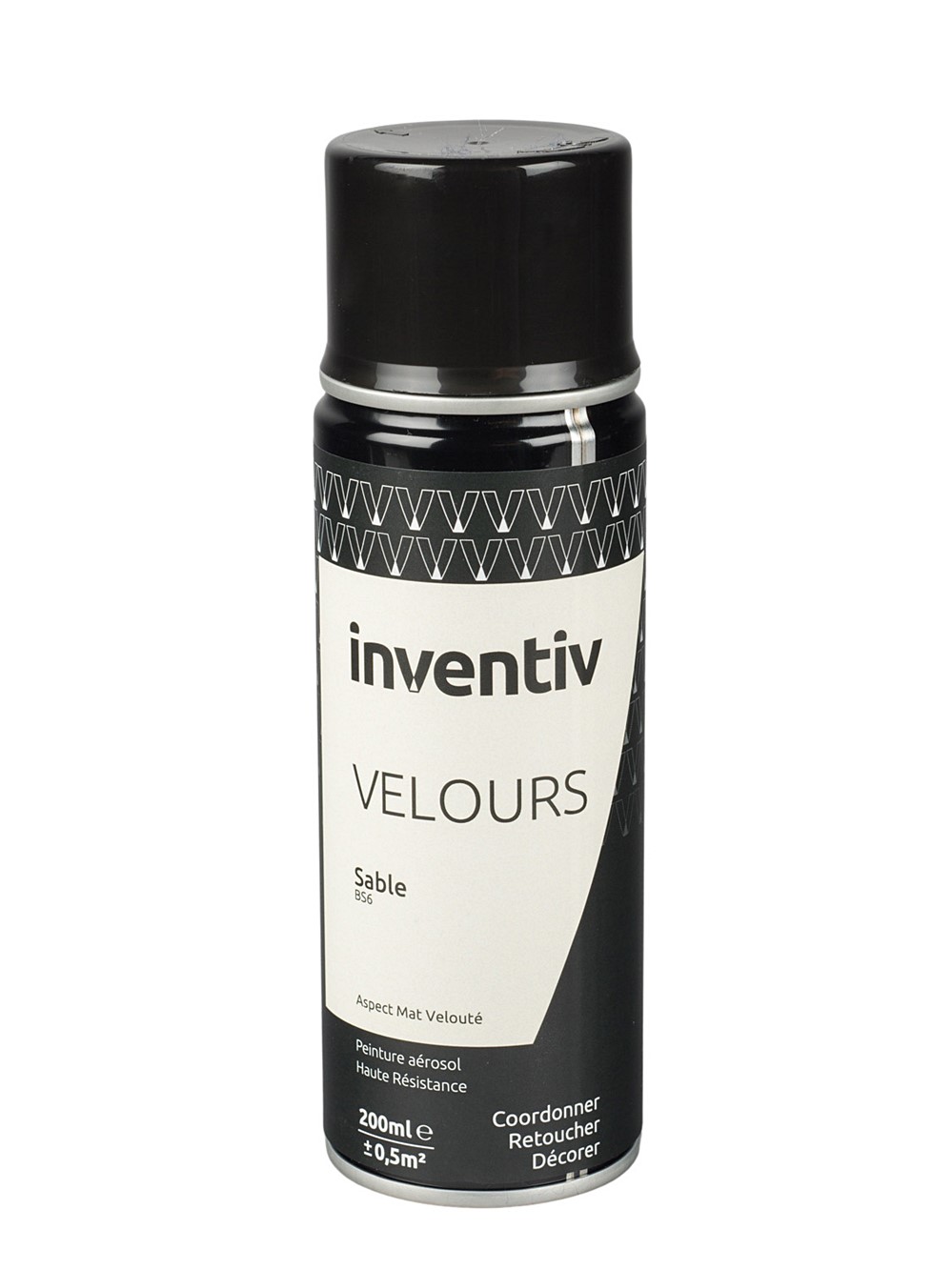 Peinture aérosol Velours 200ml Sable BS6 - INVENTIV