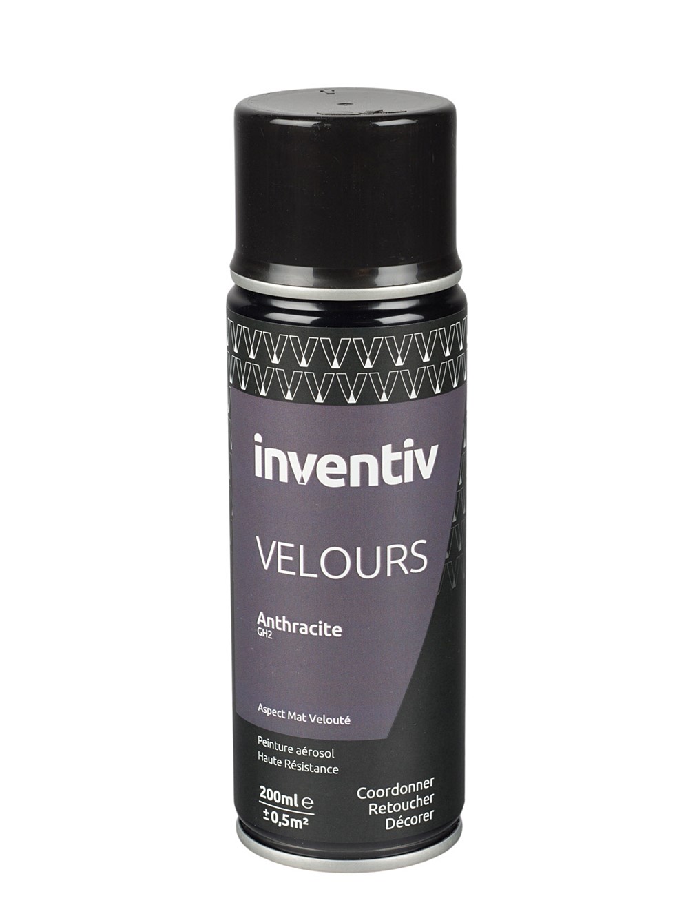 Peinture aérosol Velours 200ml Anthracite GH2 - INVENTIV