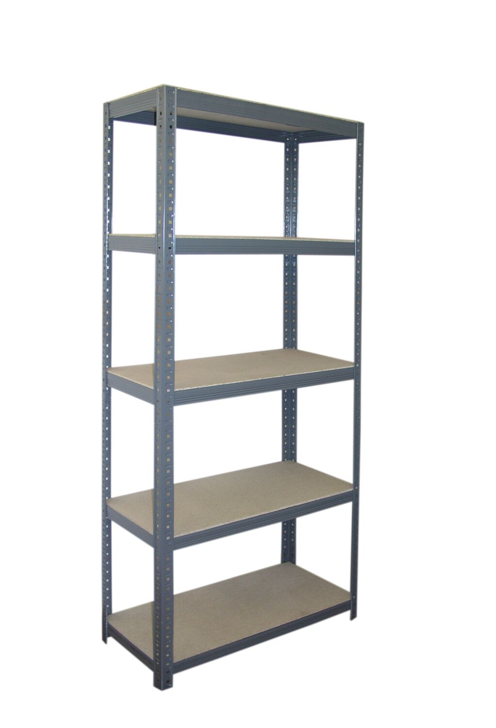 Etagère rangement bois/métal époxy 5 tablettes 179x75x35cm - INVENTIV