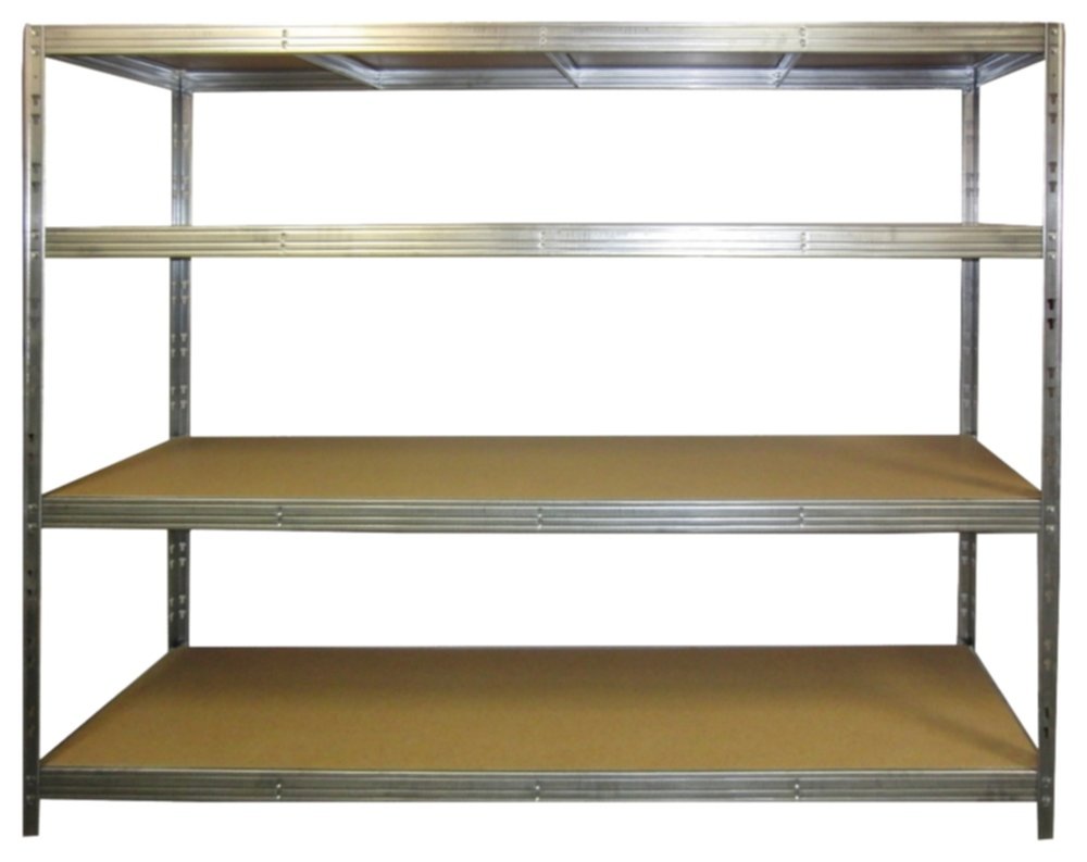 Etagère de rangement charge lourde 300kg 4 tablettes 185x200x50cm - INVENTIV
