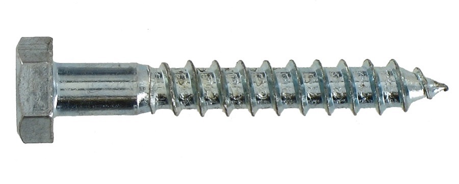 20 tirefonds acier zingué 8x120 - INVENTIV