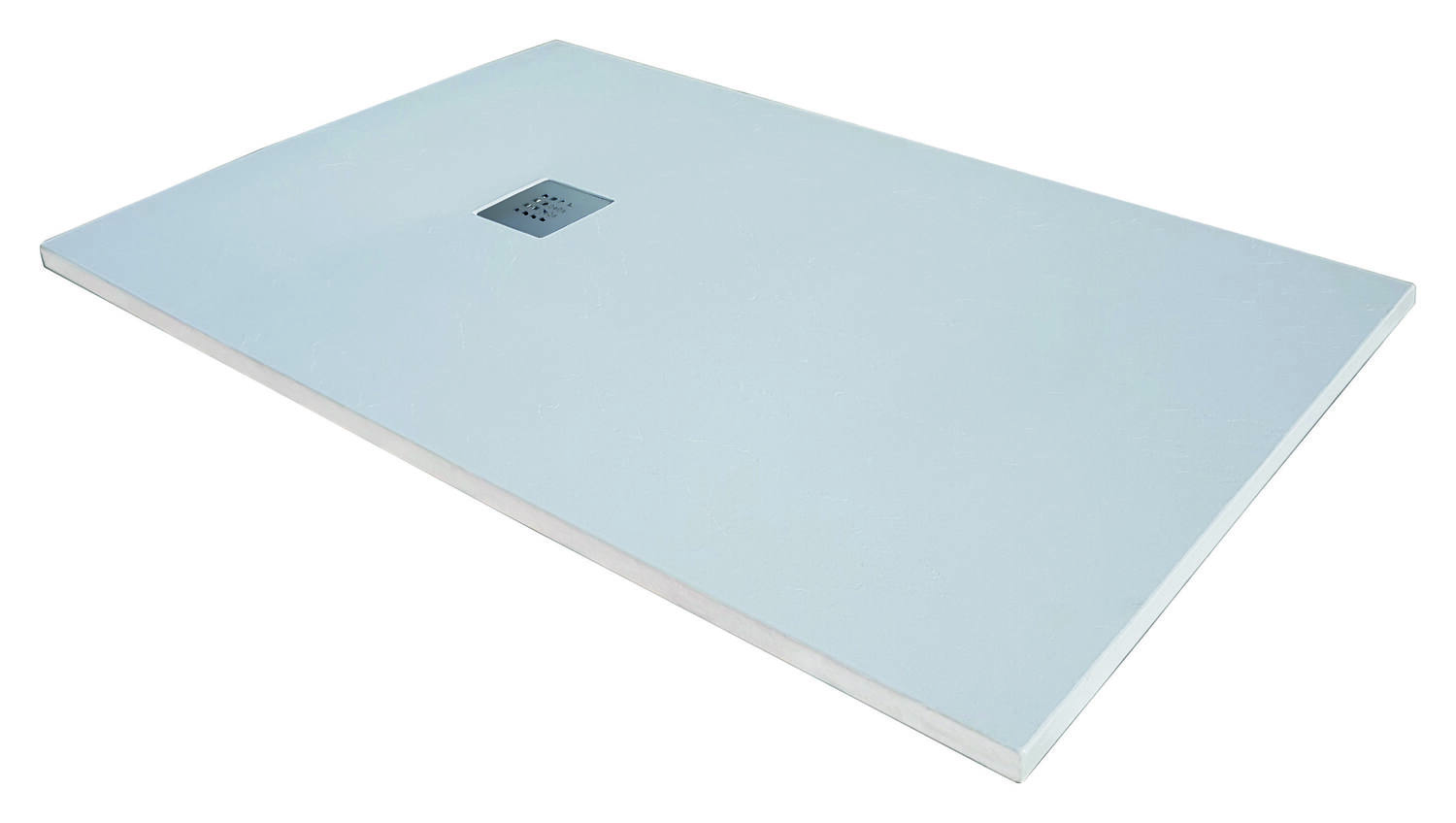 Receveur extra plat Mia 120x90x3cm Blanc Texture ardoise - INVENTIV
