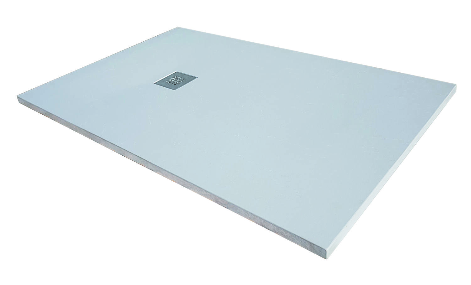 Receveur extra plat Mia 140x90x3cm Blanc Texture ardoise - INVENTIV