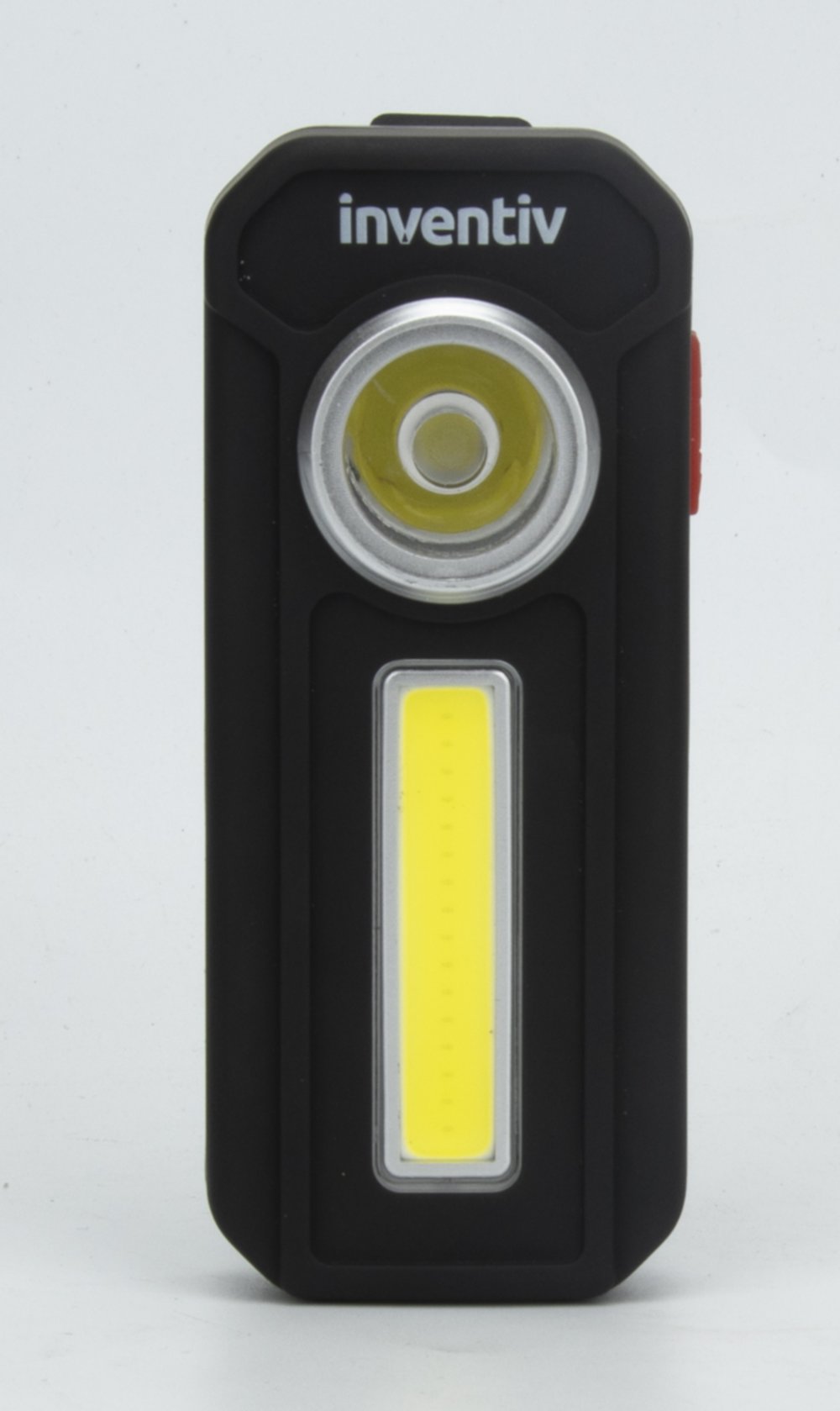 Lampe de poche LED + COB à piles 300 lumens - INVENTIV