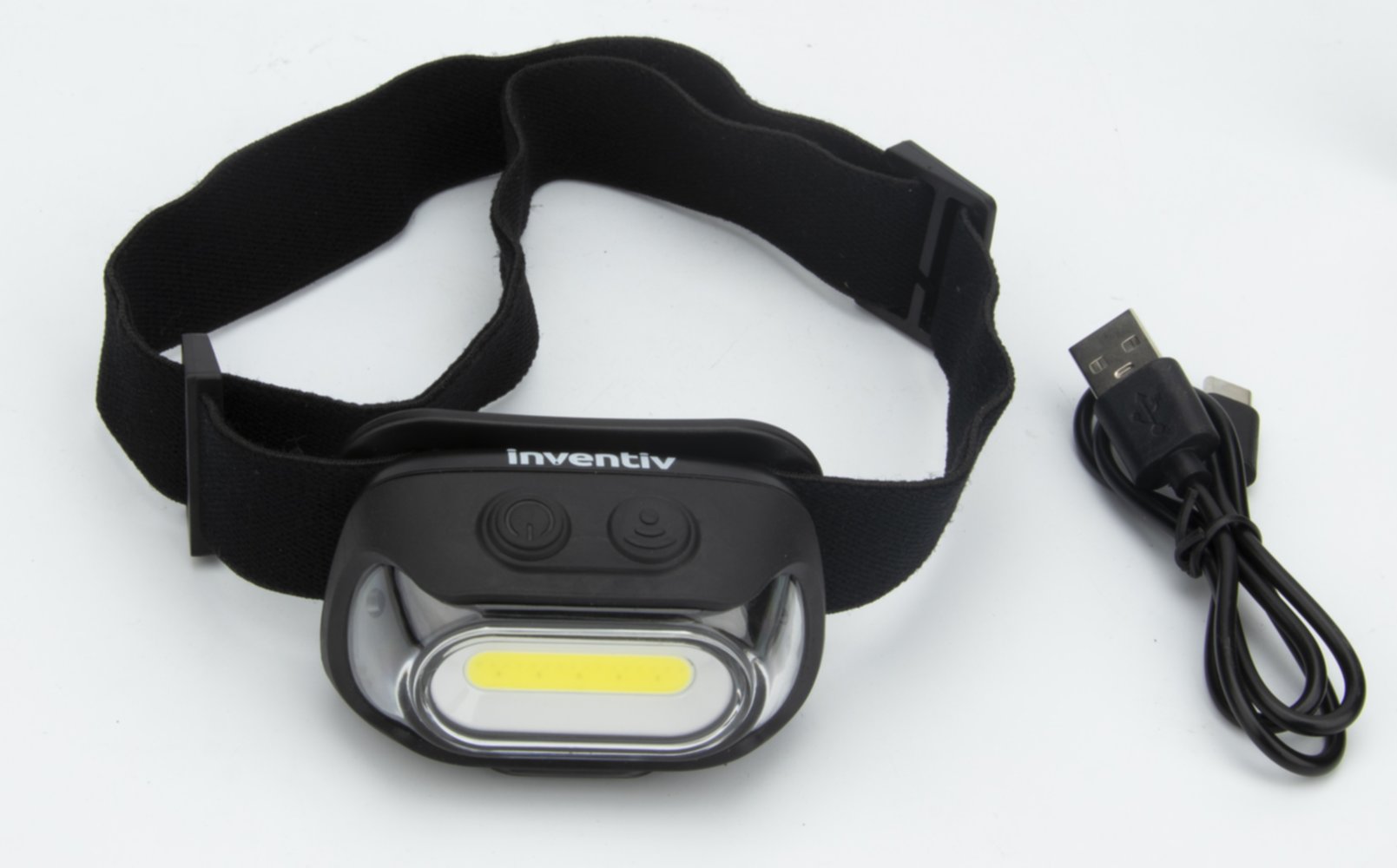 Lampe frontale LED rechargeable 500 lumens + détecteur de mouvement - INVENTIV