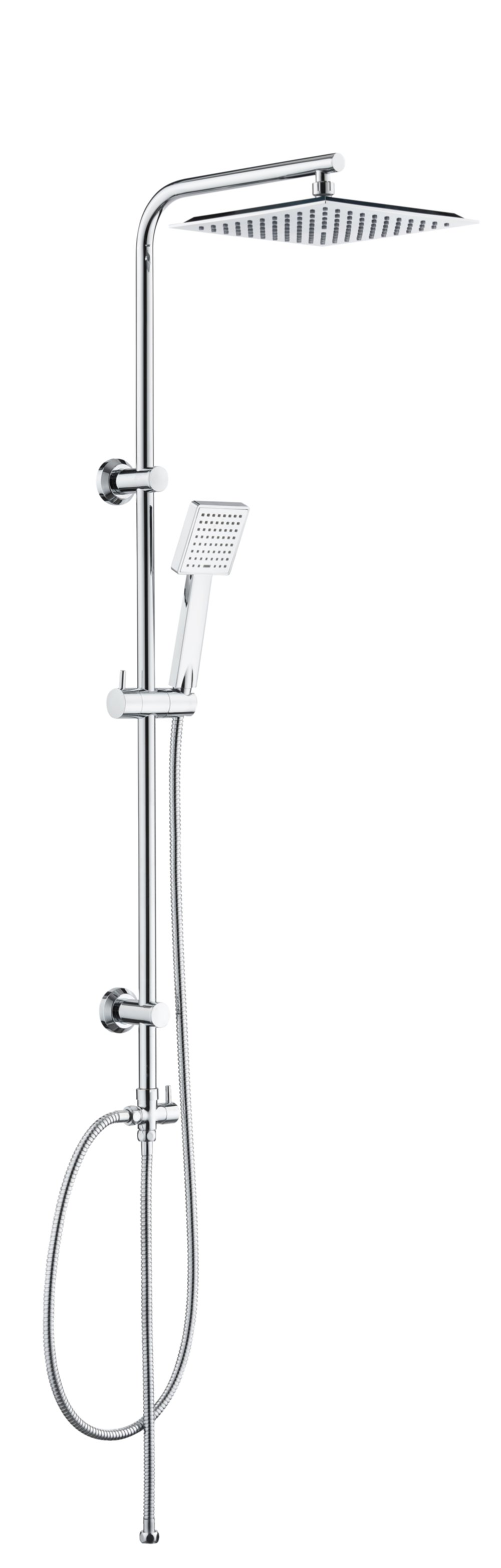 Colonne de douche sans robinetterie Apio chrome - INVENTIV