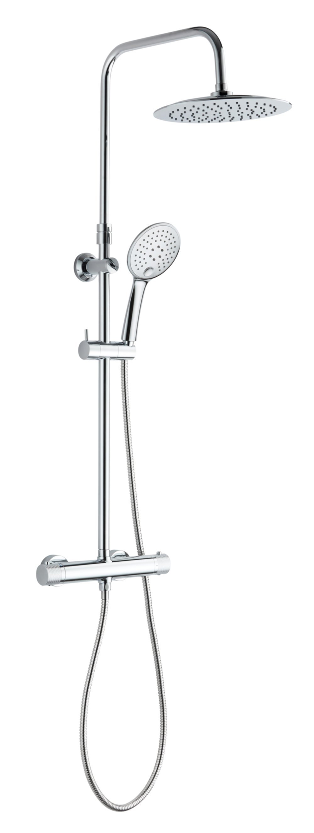 Combiné douche de tête + douchette Gaia Ø25cm - INVENTIV