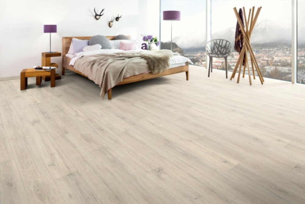 Revêtement de sol stratifié Solclic Loft Gris clair 1,99m² - INVENTIV