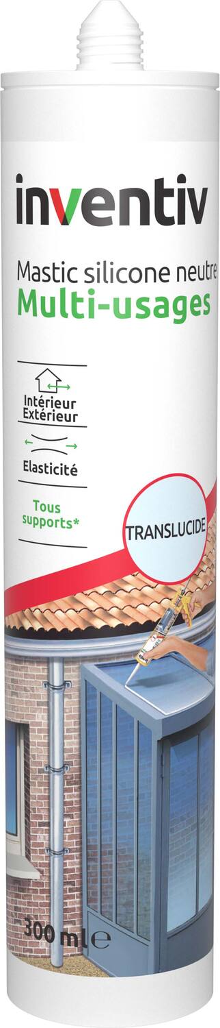 Mastic multiusage translucide 300 mL - INVENTIV