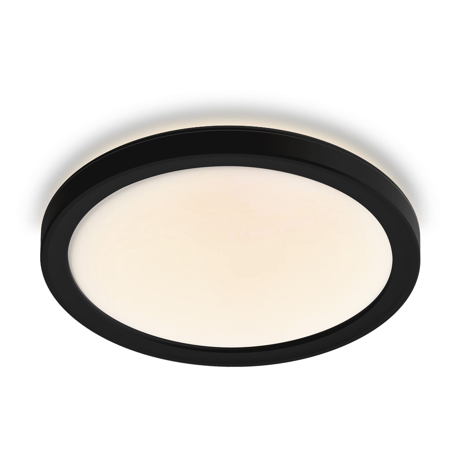 Panneau LED rétro-éclairé 750Lm 10,5W Ø19cm noir - INVENTIV