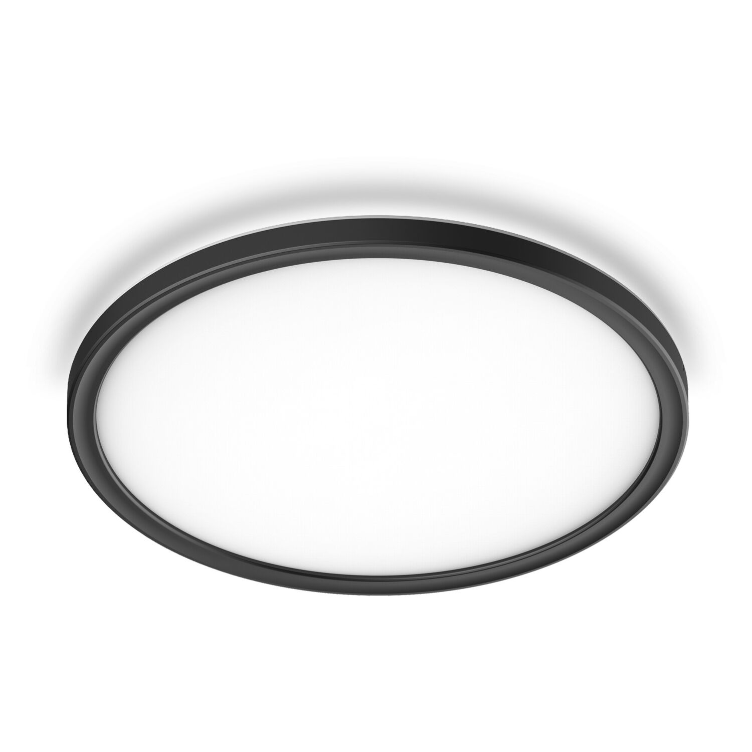 Panneau LED rétro-éclairé 1130Lm 16W Ø29,3cm noir - INVENTIV