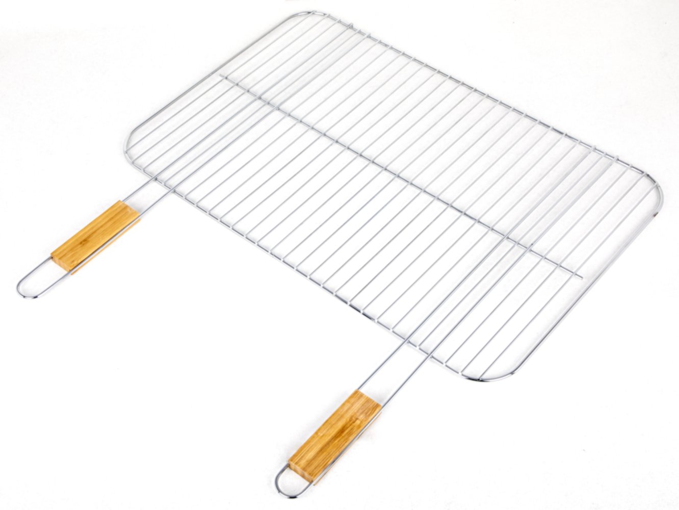 Grille Barbecue 60x40cm manche bambou - INVENTIV