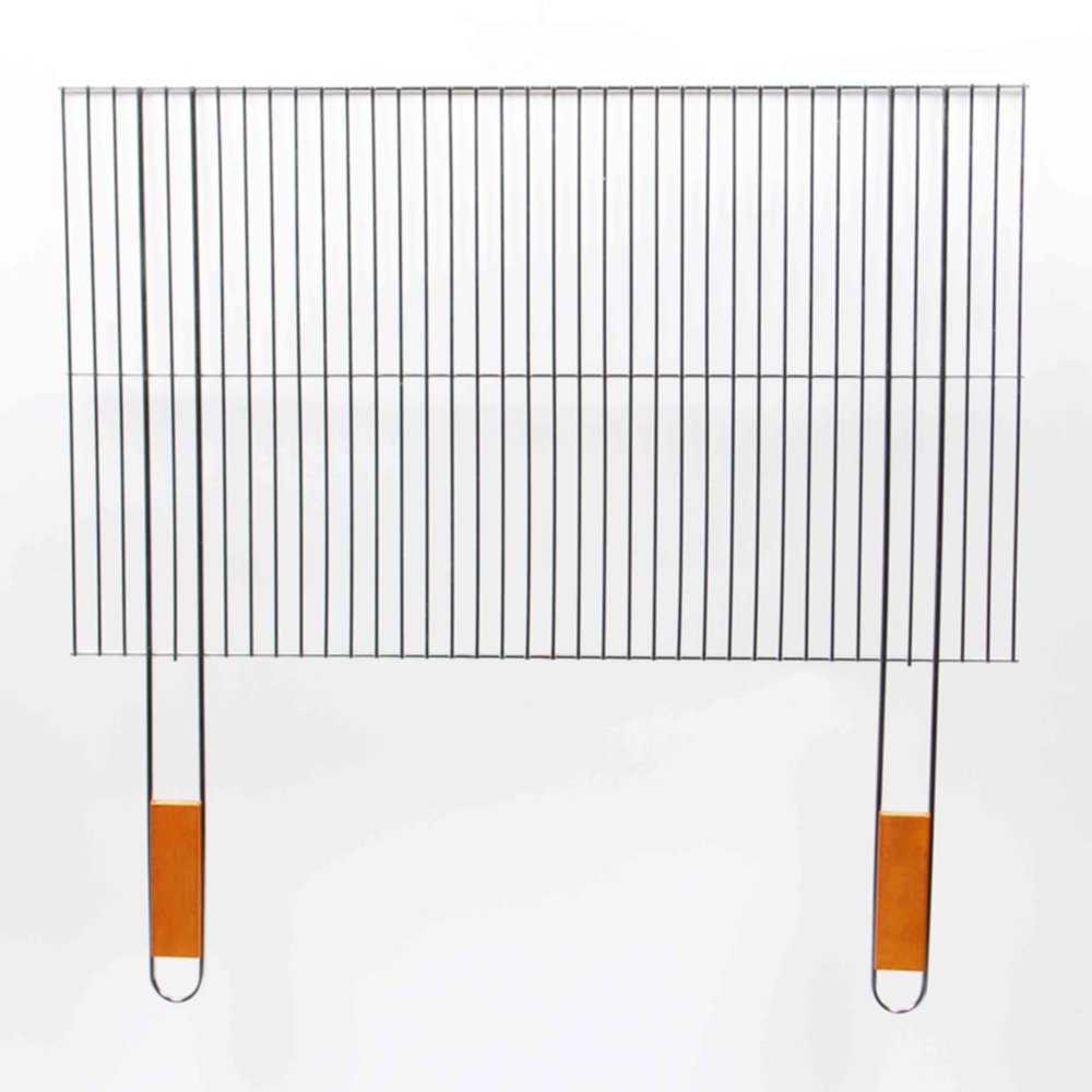 Grille Barbecue 67x40cm manche bambou - INVENTIV