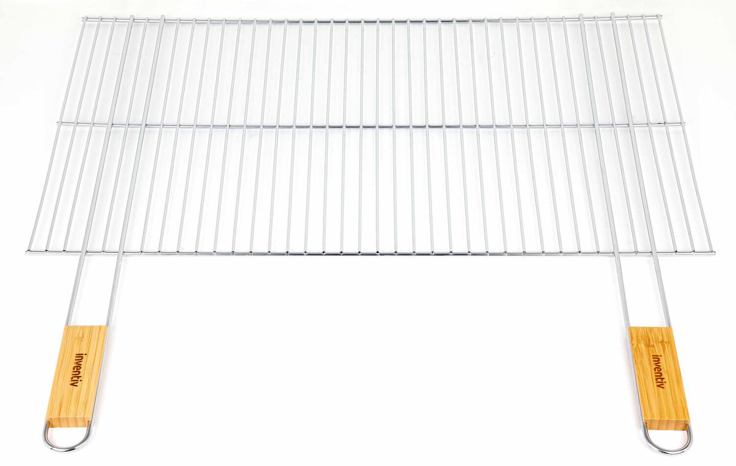 Grille Barbecue 67x40cm manche bambou - INVENTIV