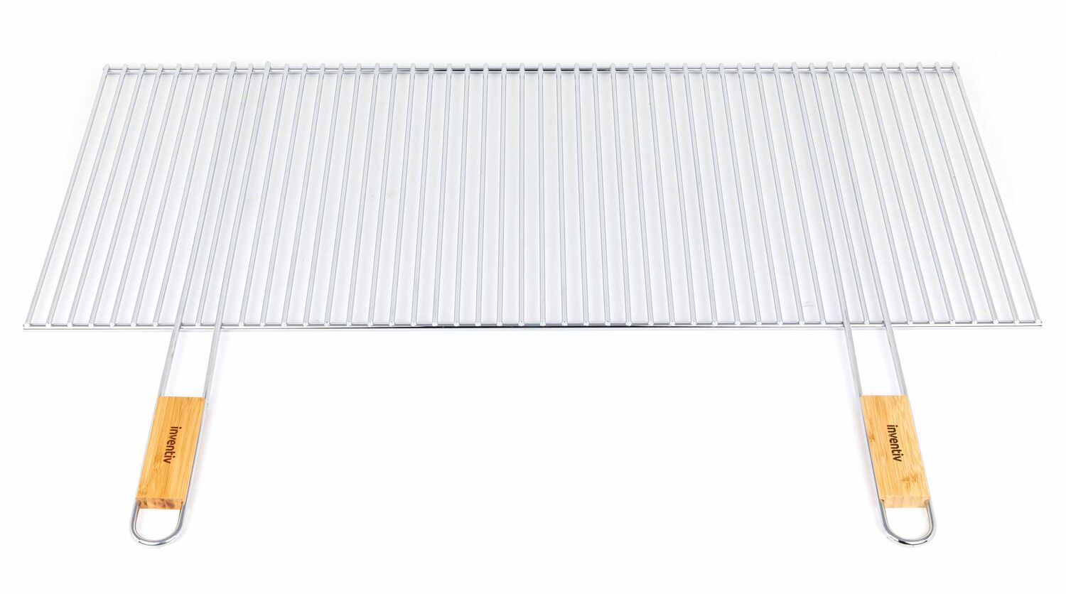 Grille Barbecue découpable 90x40cm manche bambou - INVENTIV
