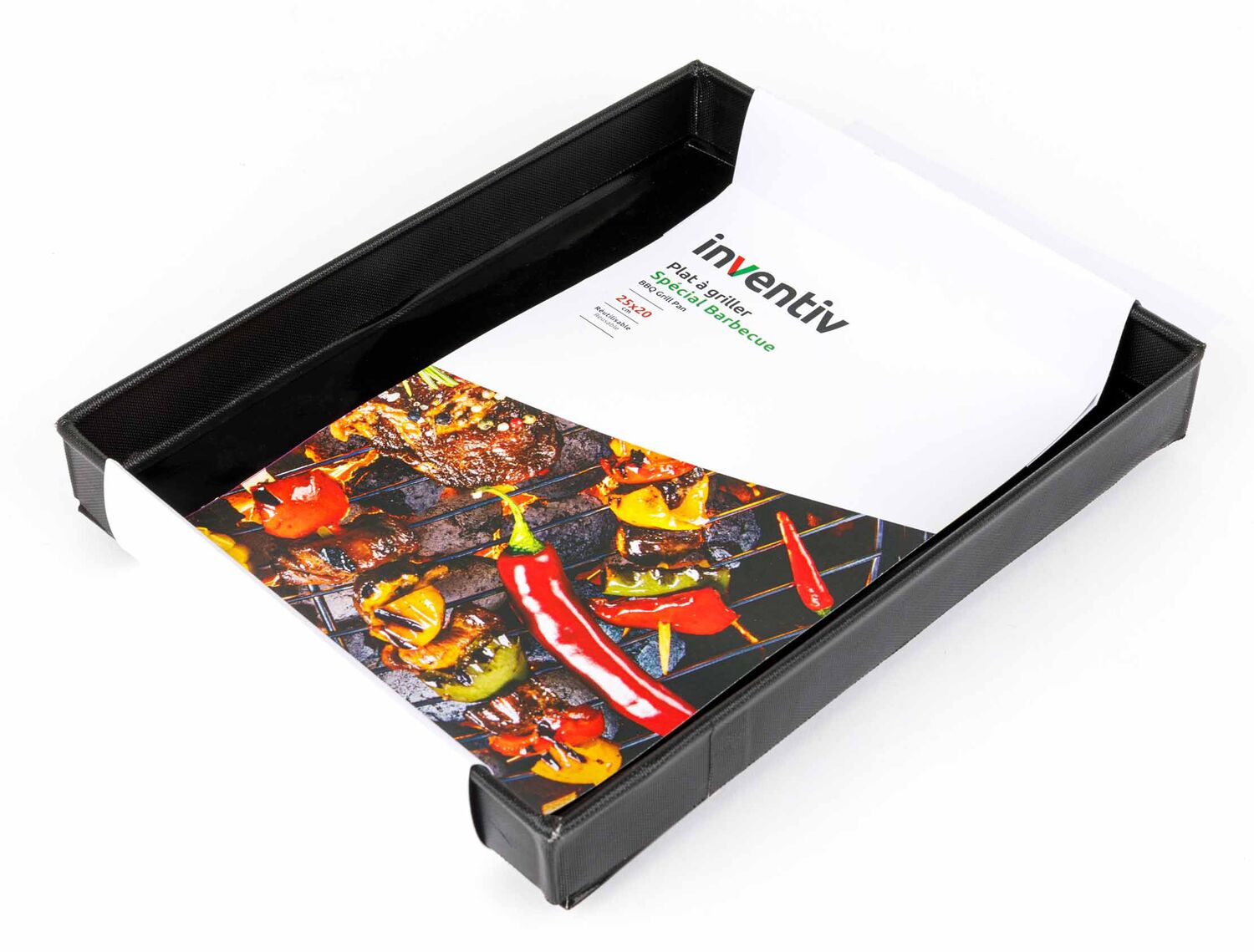 Plat anti-adhésif fibre de verre 20x25cm - INVENTIV