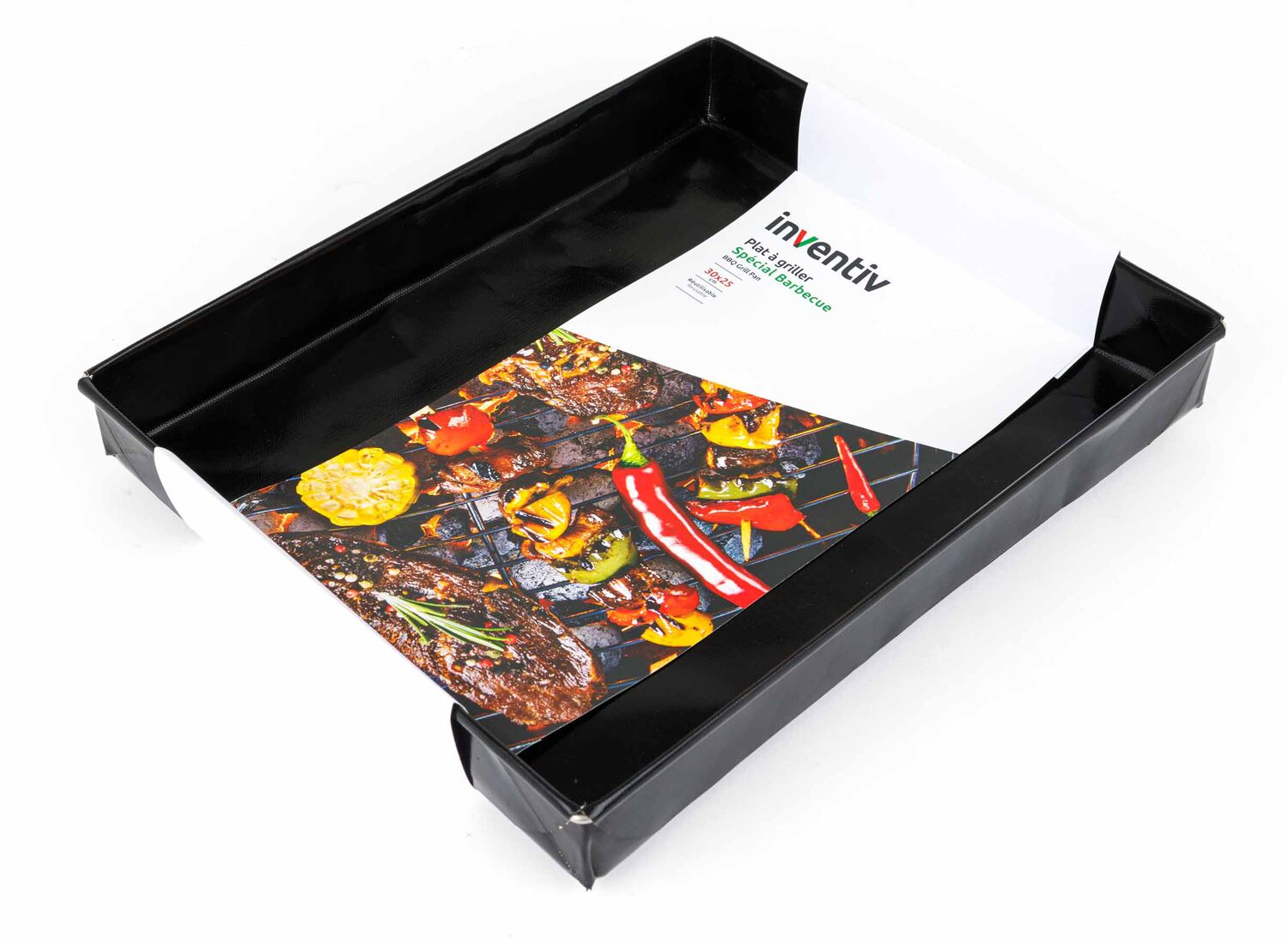 Plat anti-adhésif fibre de verre 30x25cm - INVENTIV