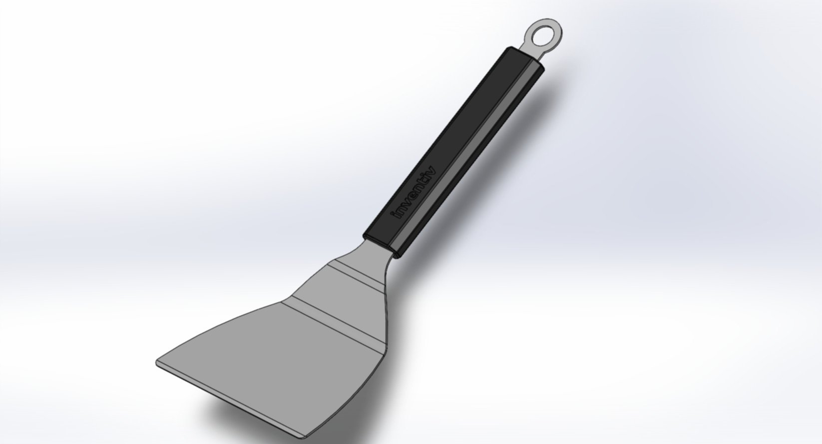 Spatule large spécial plancha 33cm - INVENTIV