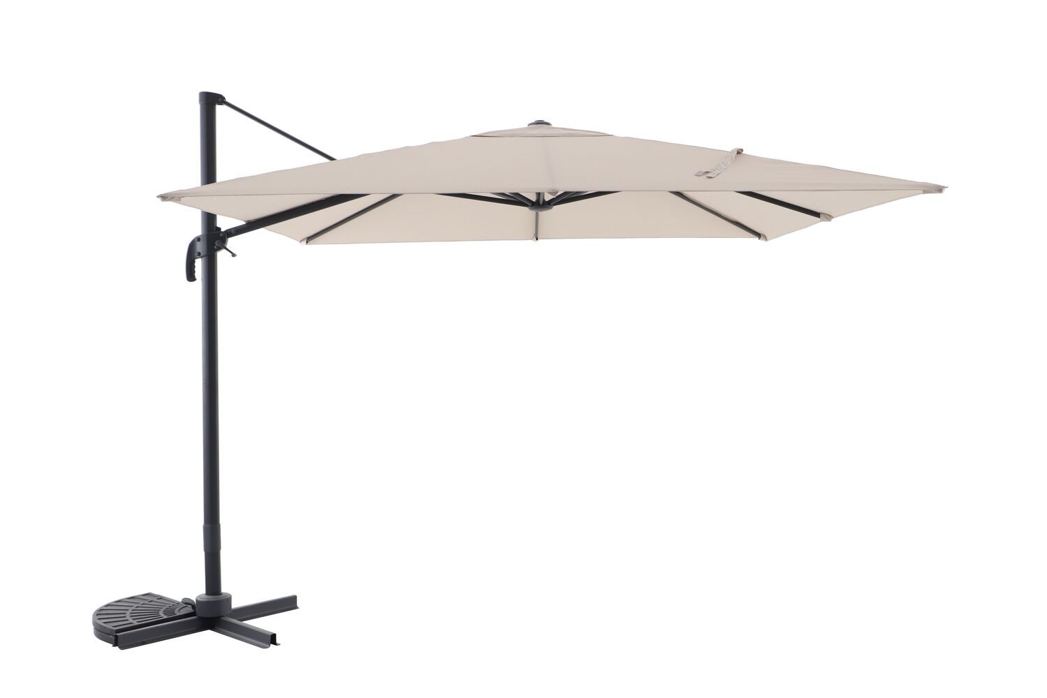 Parasol déporté Solix 3x3m Beige - INVENTIV