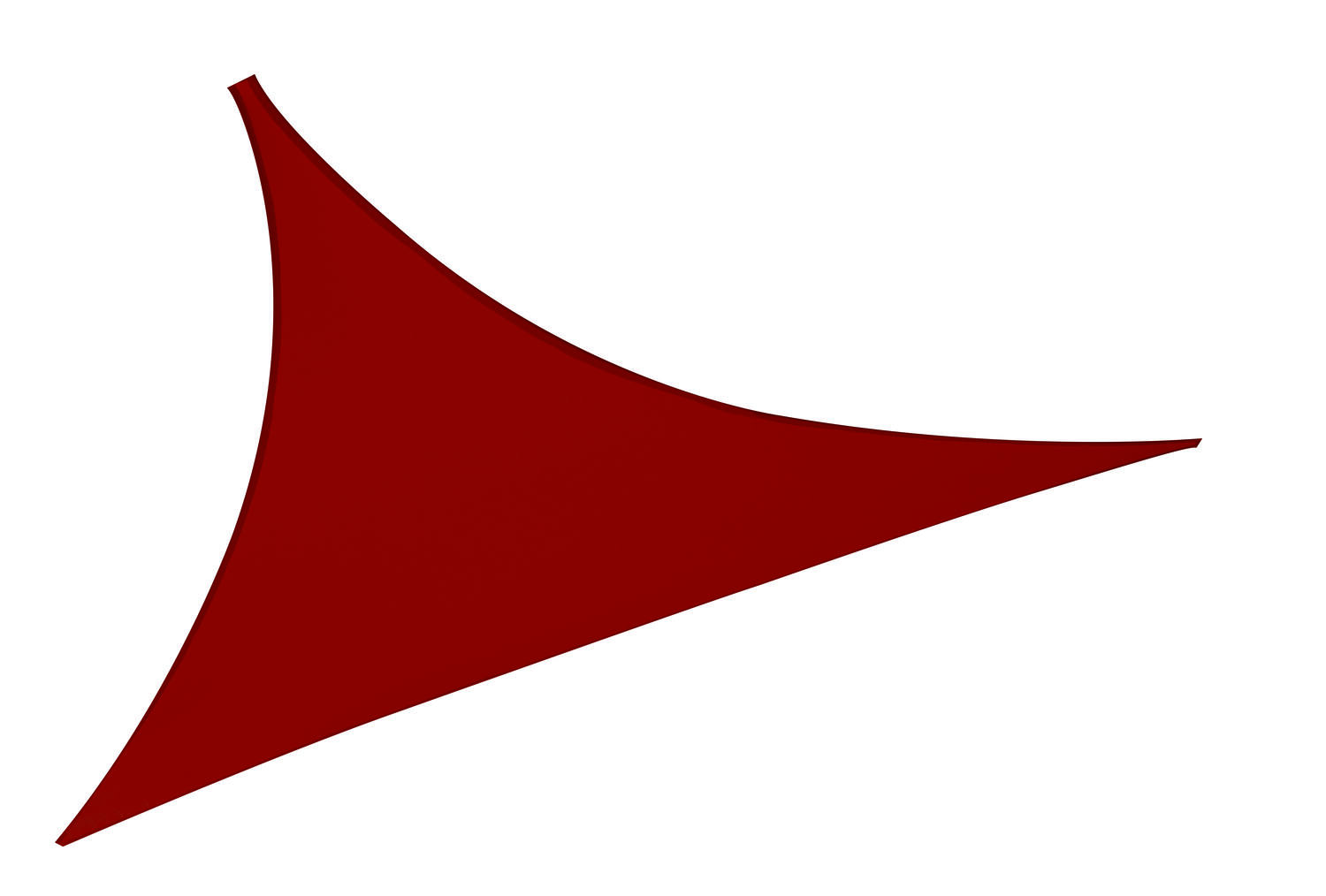Voile d'ombrage triangulaire Primo 3m Brique - INVENTIV