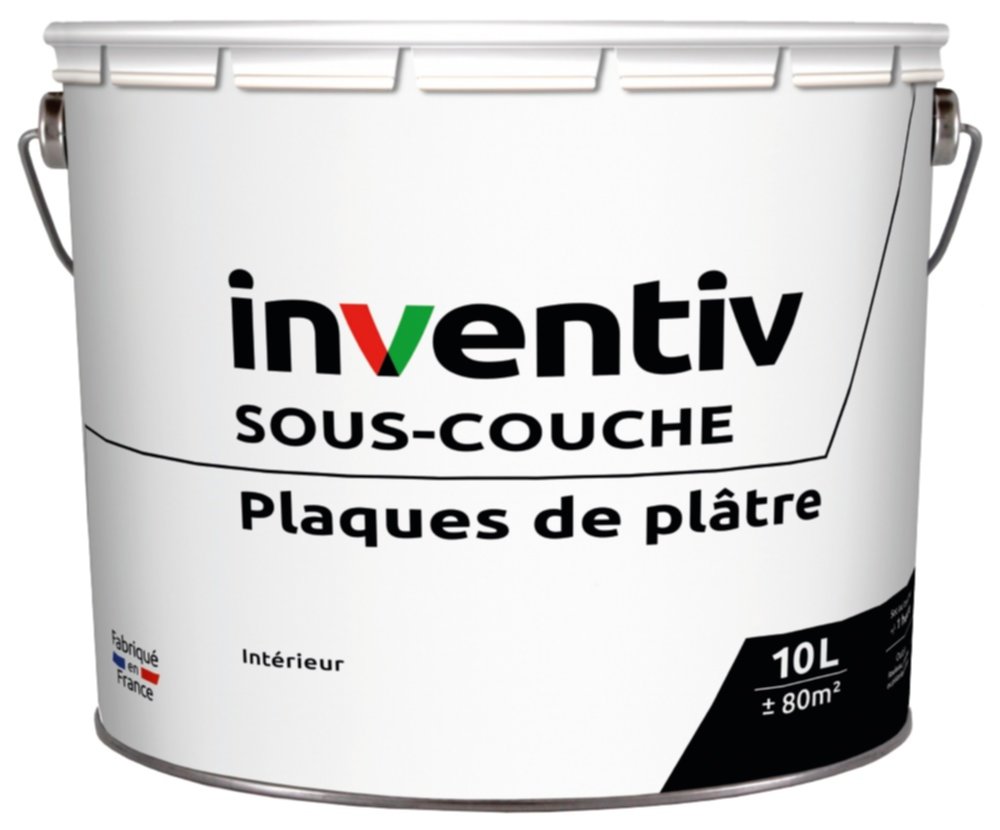 Sous-couche plaques de plâtre cartonnées 10 L INVENTIV