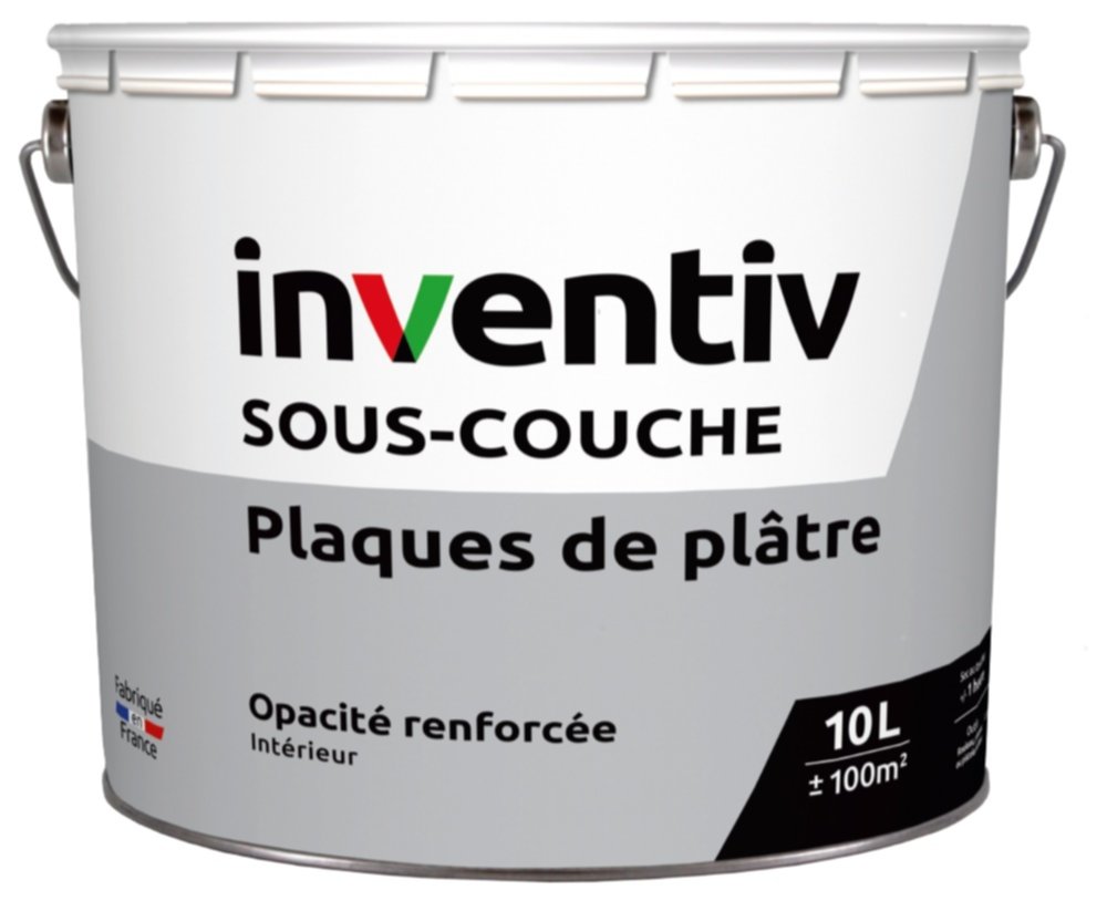 Sous-couche plaques de plâtre opacité renforcée 10L - INVENTIV