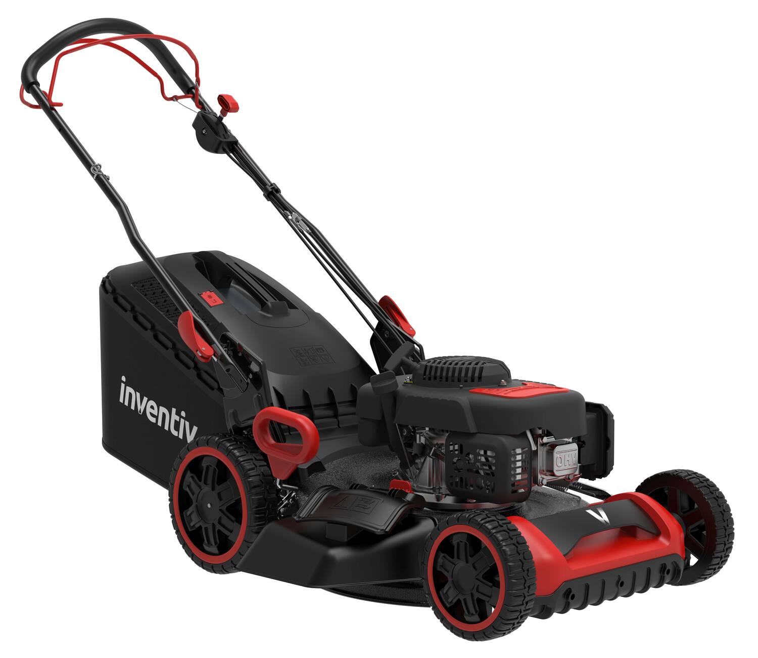 Tondeuse thermique tractée moteur Loncin 51cm 170cm³ - INVENTIV