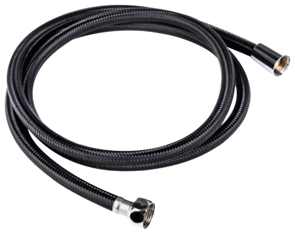 Flexible de douche noir Nylon 1,75 m - INVENTIV