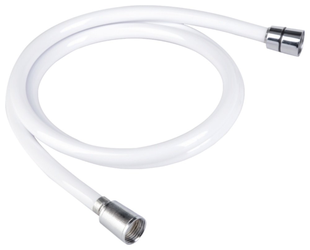 Flexible de douche Blanc PVC 1,5 m - INVENTIV