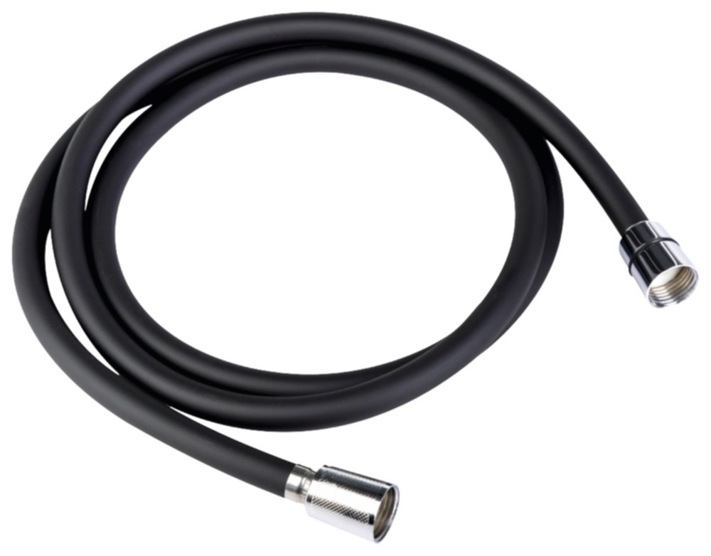 Flexible de douche noir mat PVC 1,5 m - INVENTIV