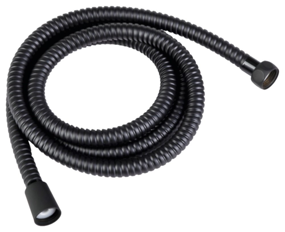 Flexible de douche noir mat inox 1,5 m - INVENTIV