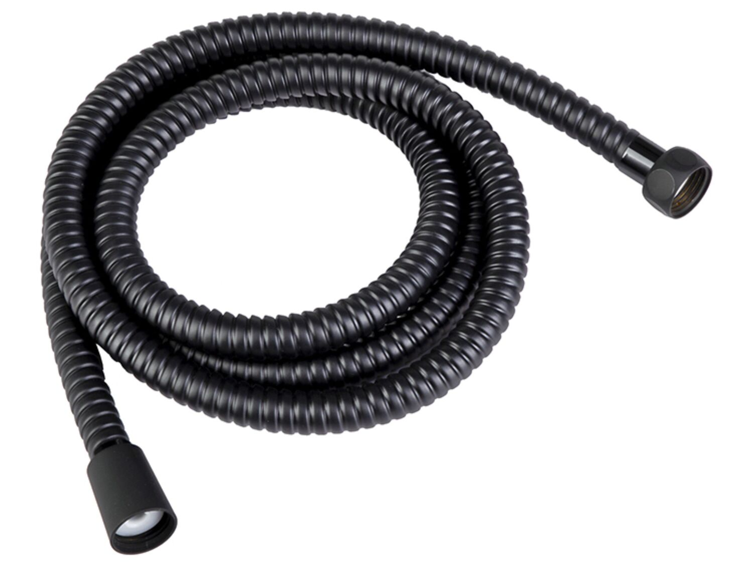 Flexible de douche noir mat inox 1,5 m - INVENTIV
