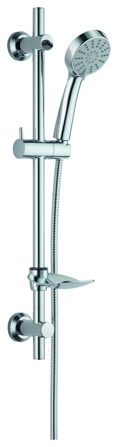 Trio douchette 3 jets Teli chrome flex inox 150 cm - INVENTIV