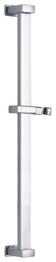 Barre de douche chromé inox Carre - INVENTIV