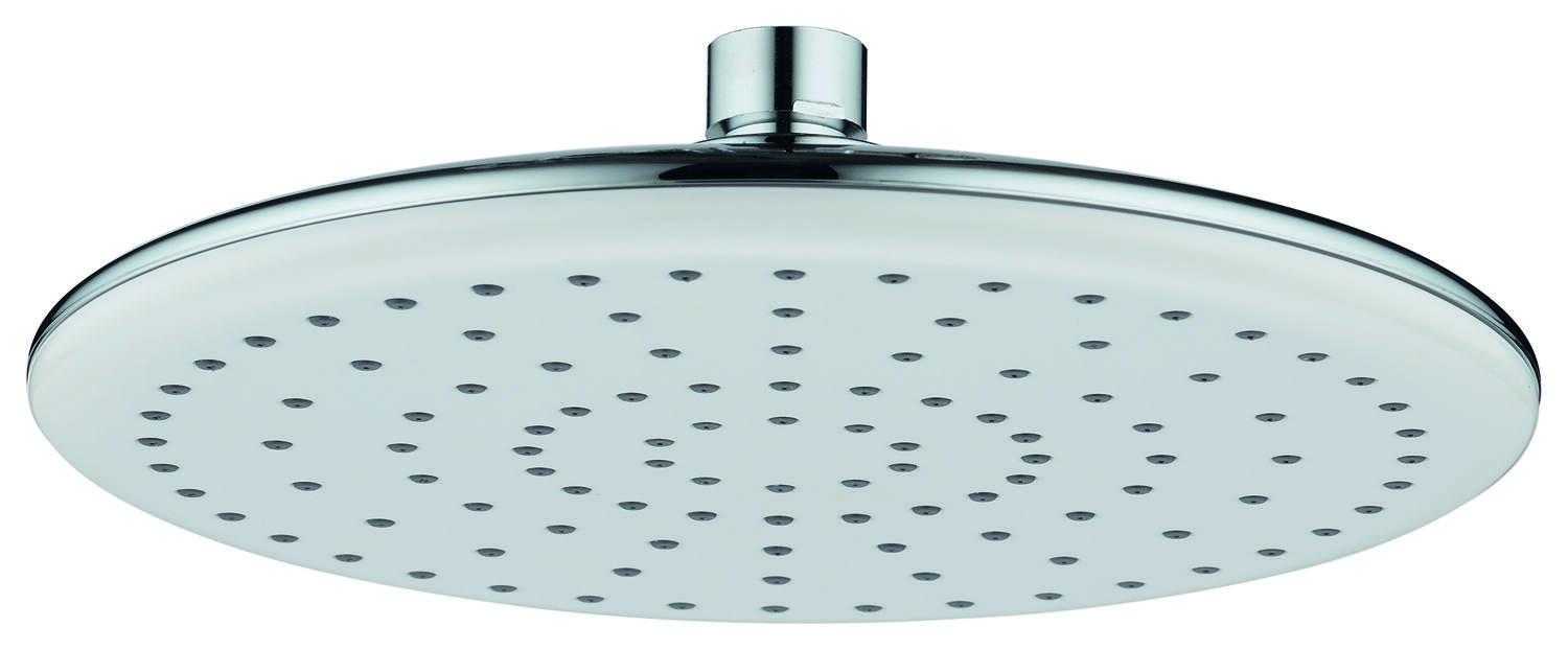 Tête de douche 20 cm Wallis ABS chromé/blanc  - INVENTIV