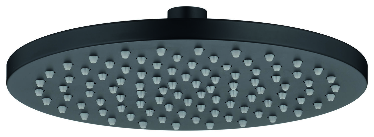 Tête de douche Rapa noir mat ABS 20cm - INVENTIV