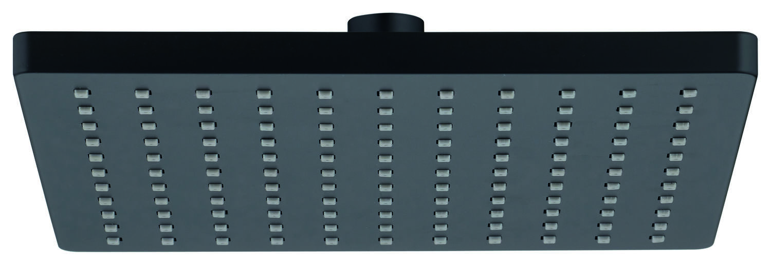Tête de douche Rapo noir mat ABS 20x20cm - INVENTIV