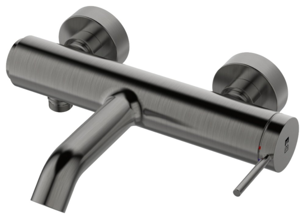 Mitigeur de Bain/Douche Bissau Gun métal - INVENTIV