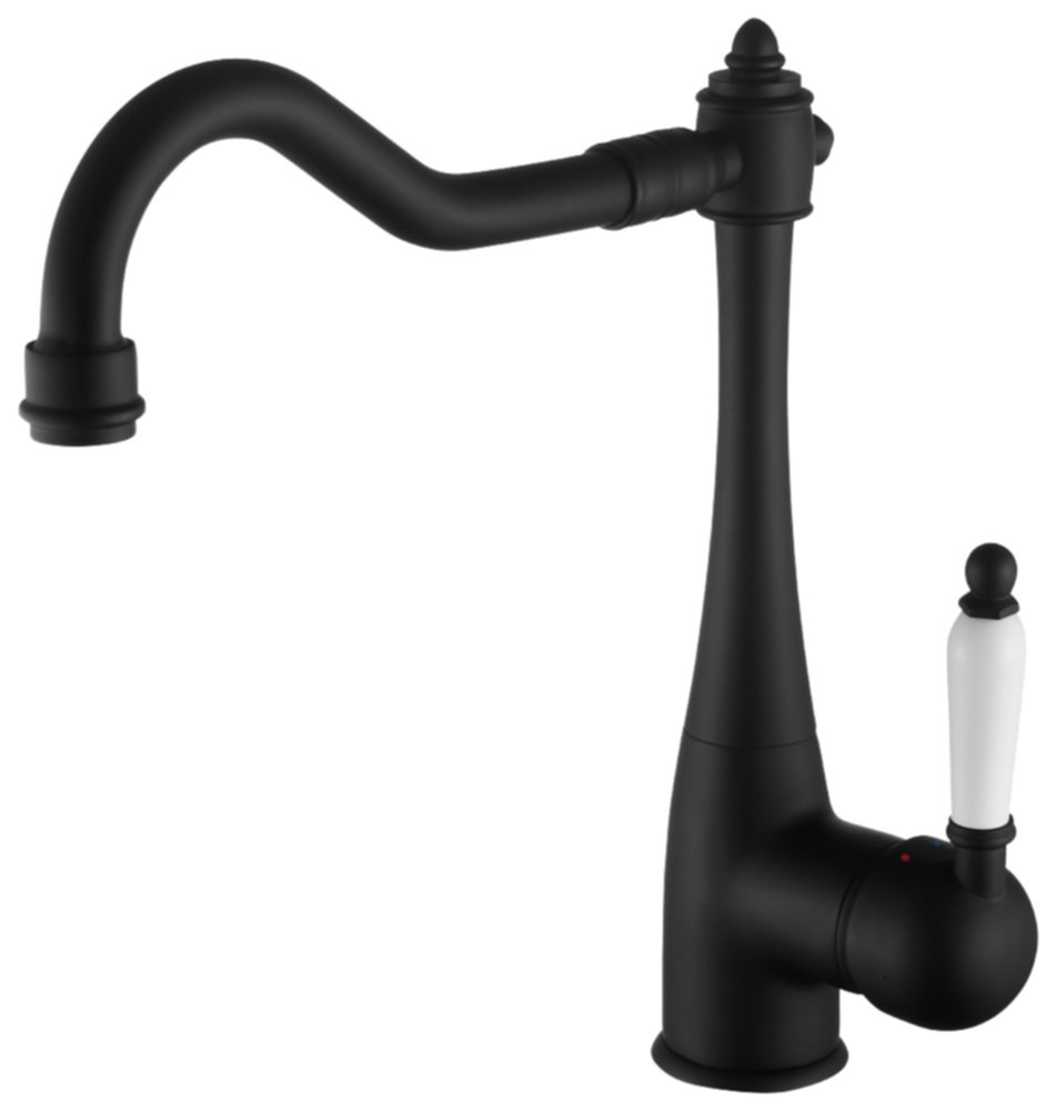 Mitigeur évier Rétro Ekai noir - INVENTIV