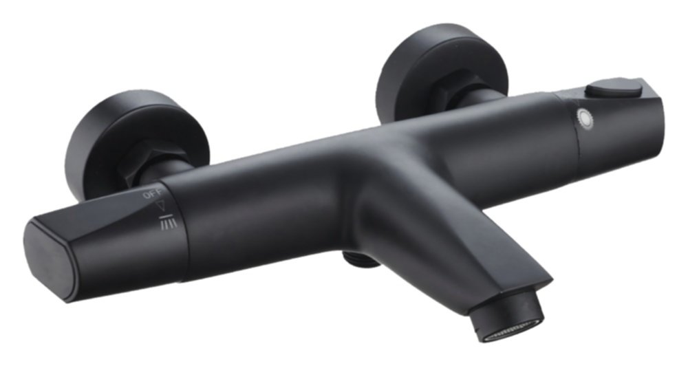 Thermostatique bain/douche Alloa noir mat - INVENTIV