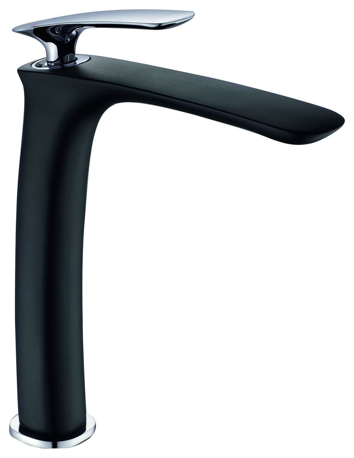 Mitigeur lavabo haut Perla noir/chromé - INVENTIV