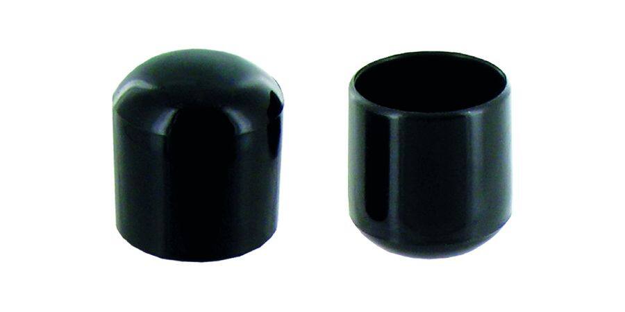 Set de 4 patins enveloppants Ø20 mm plastique noir - INVENTIV