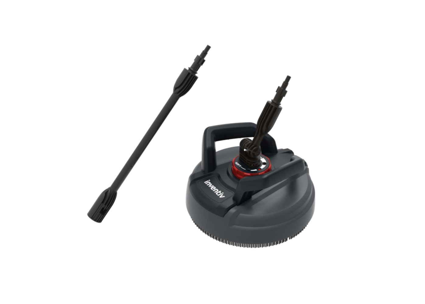 Brosse terrasse 30cm réglable pour nettoyeur haute pression Inventiv - INVENTIV