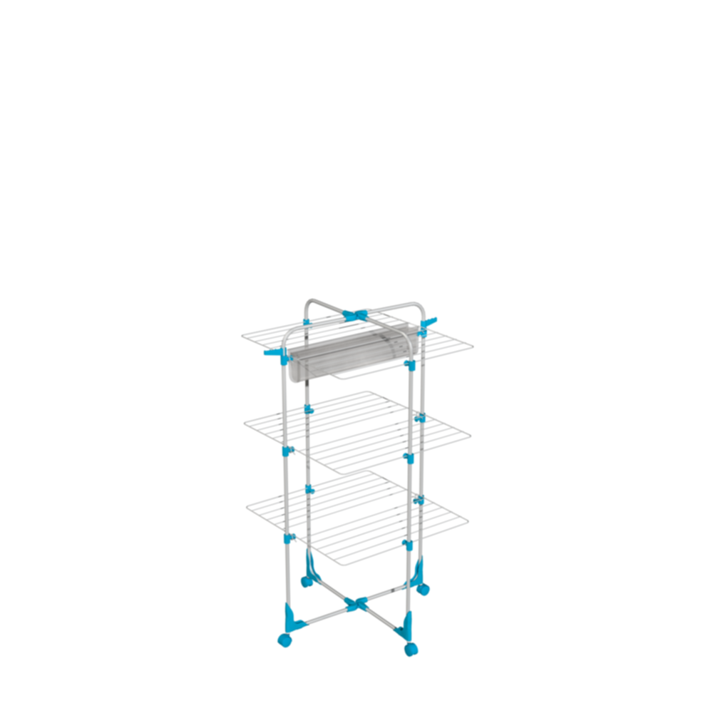 Petit séchoir tour Premium 25m d'étendage 64x64x122cm - INVENTIV
