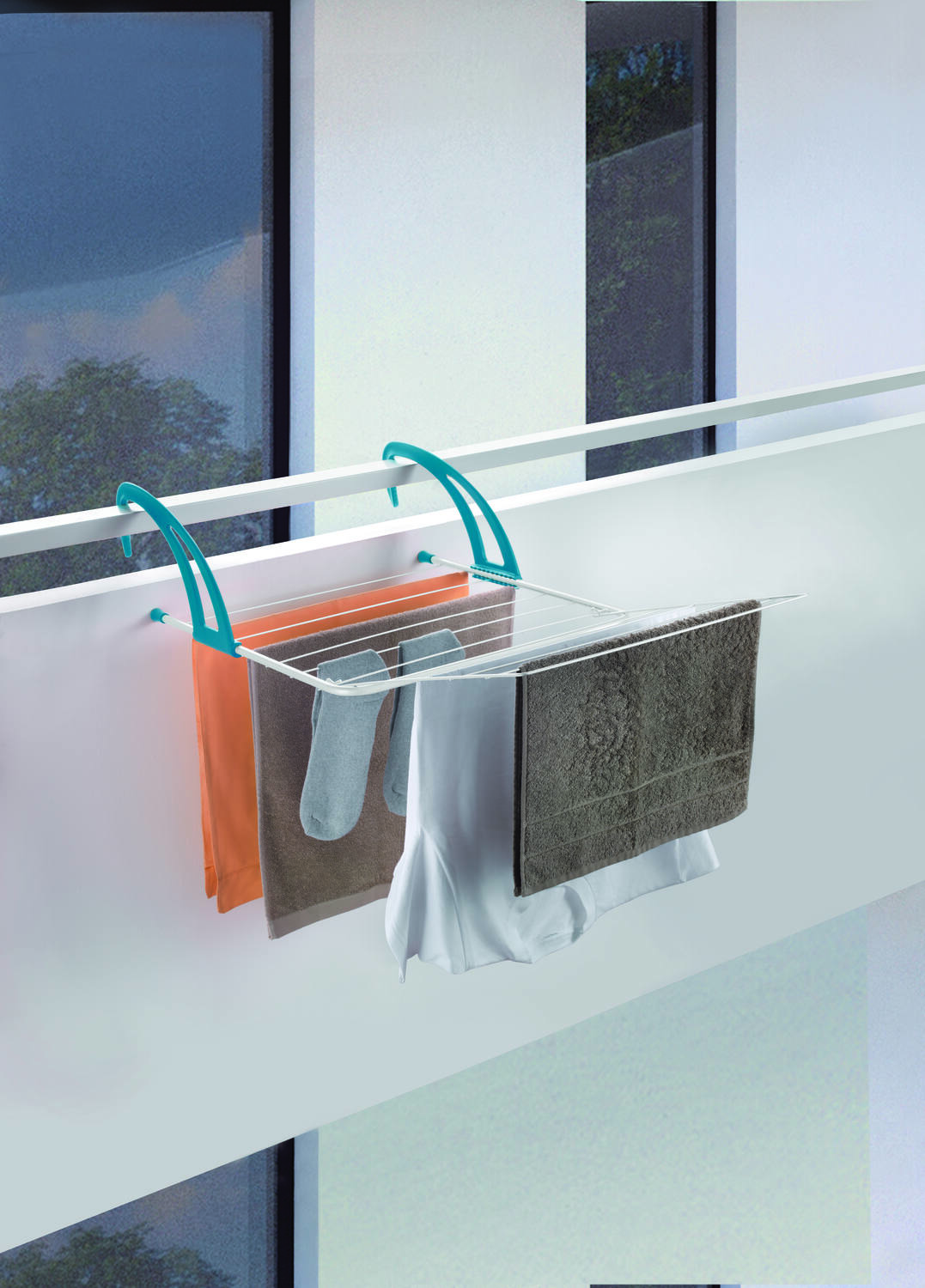 Séchoir à suspendre Universel 7,5 m blanc - INVENTIV