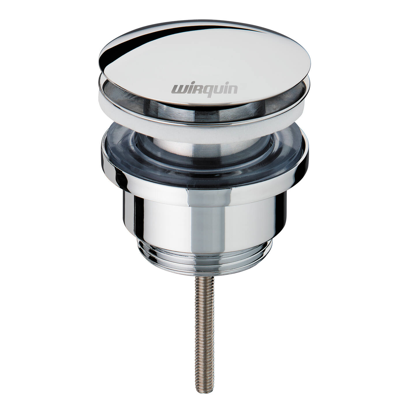 Bonde lavabo laiton Quick clac avec vis centrale - INVENTIV