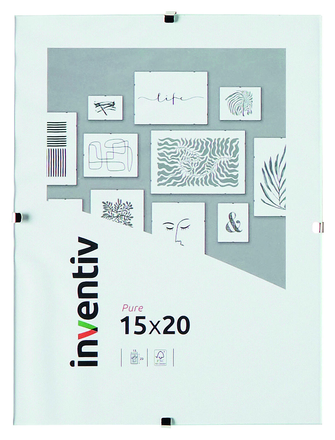 Cadre sous-verre 15x20cm - INVENTIV